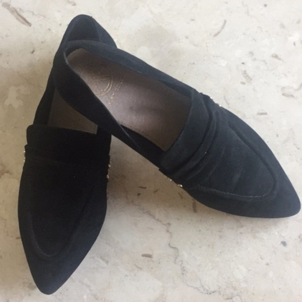 𝅺Kurt Geigen black suede shoes/flats. Sz 37